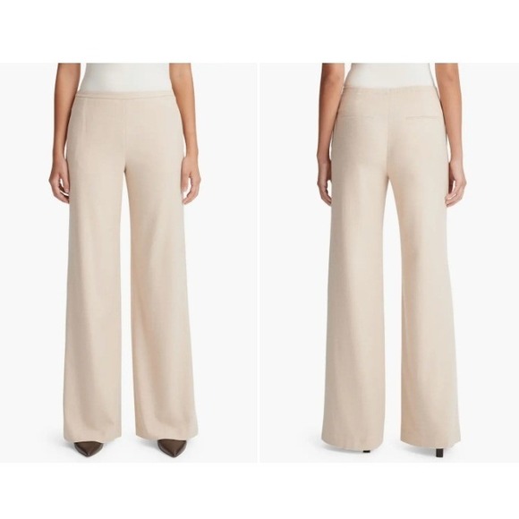Vince Brushed Flannel Wide Leg Pants Size Small Petite